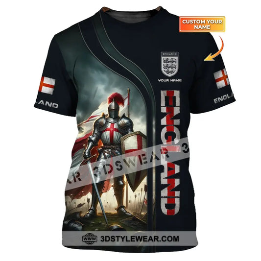 Unisex Shirt Custom Name England Gift English Pride T-Shirt