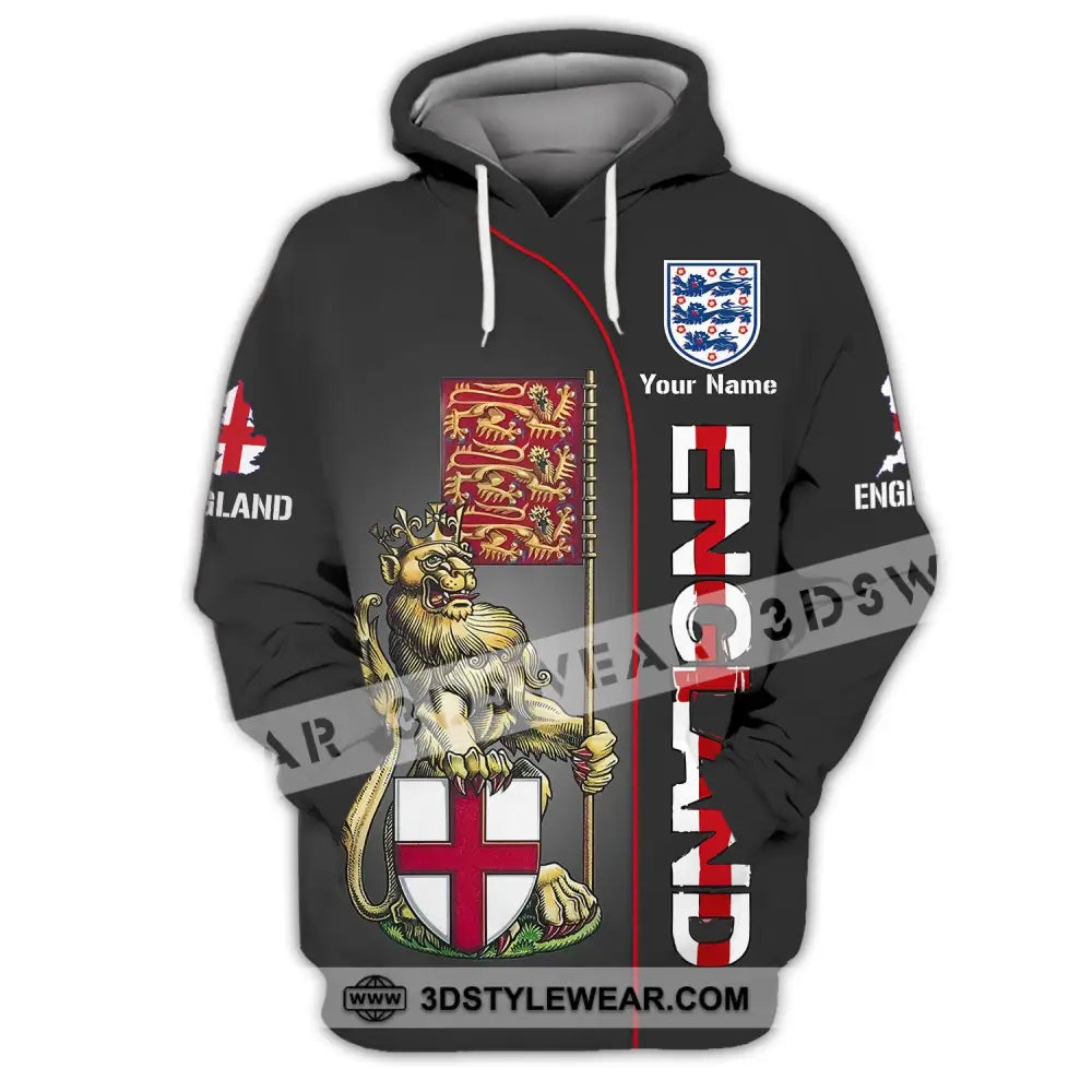 Unisex Shirt - Custom Name England Hoodie / S T-Shirt