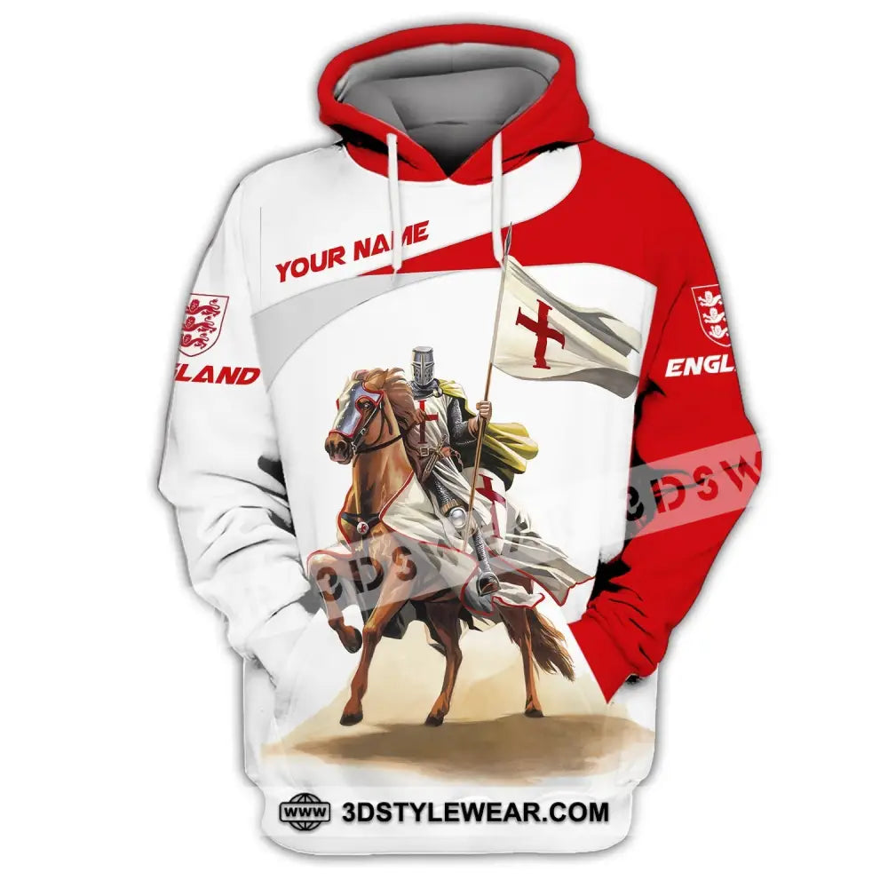 Unisex Shirt Custom Name England Knight English Hoodie Gift For / S T-Shirt