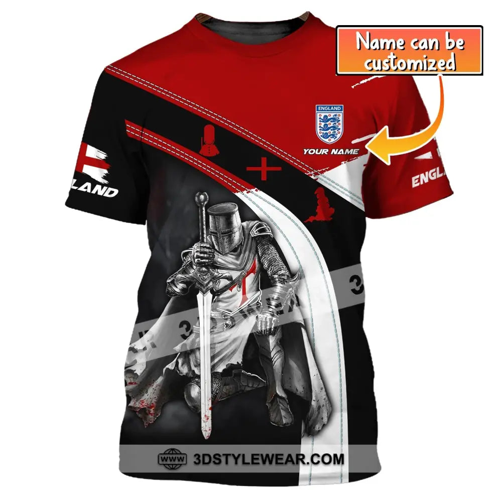 Unisex Shirt Custom Name England Knight English T-Shirt