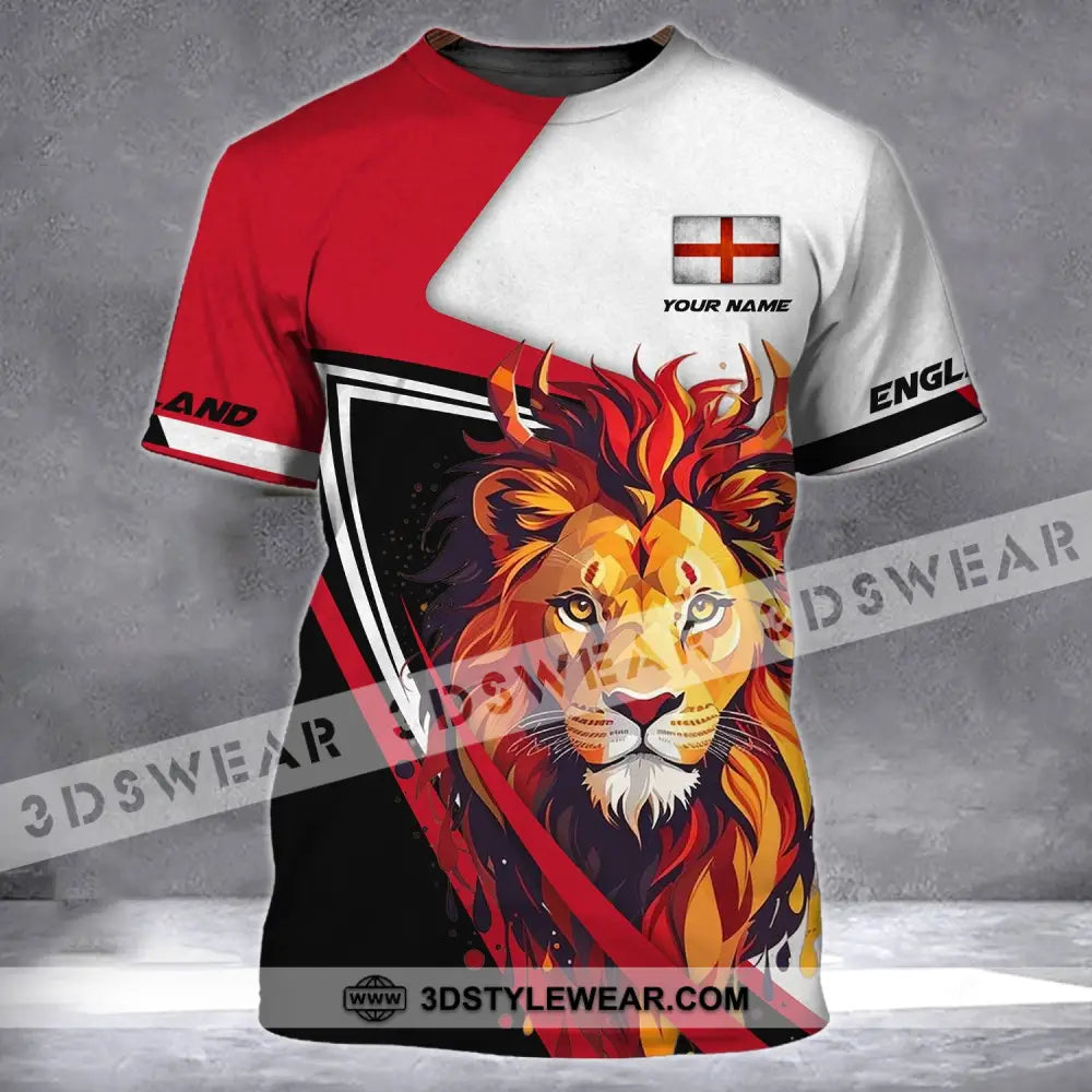 Unisex Shirt - Custom Name England Lion Clothing T-Shirt / S T-Shirt