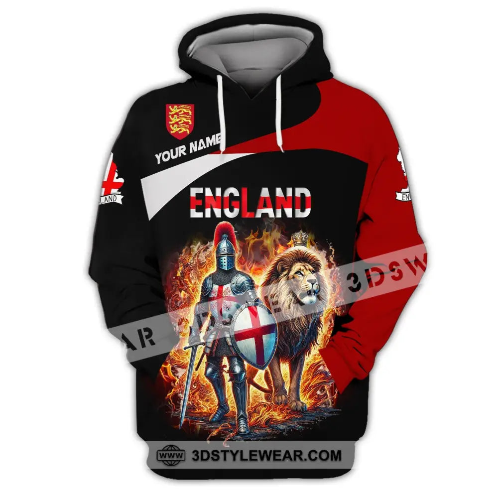 Unisex Shirt Custom Name England Polo Long Sleeve English Gift Hoodie / S T-Shirt