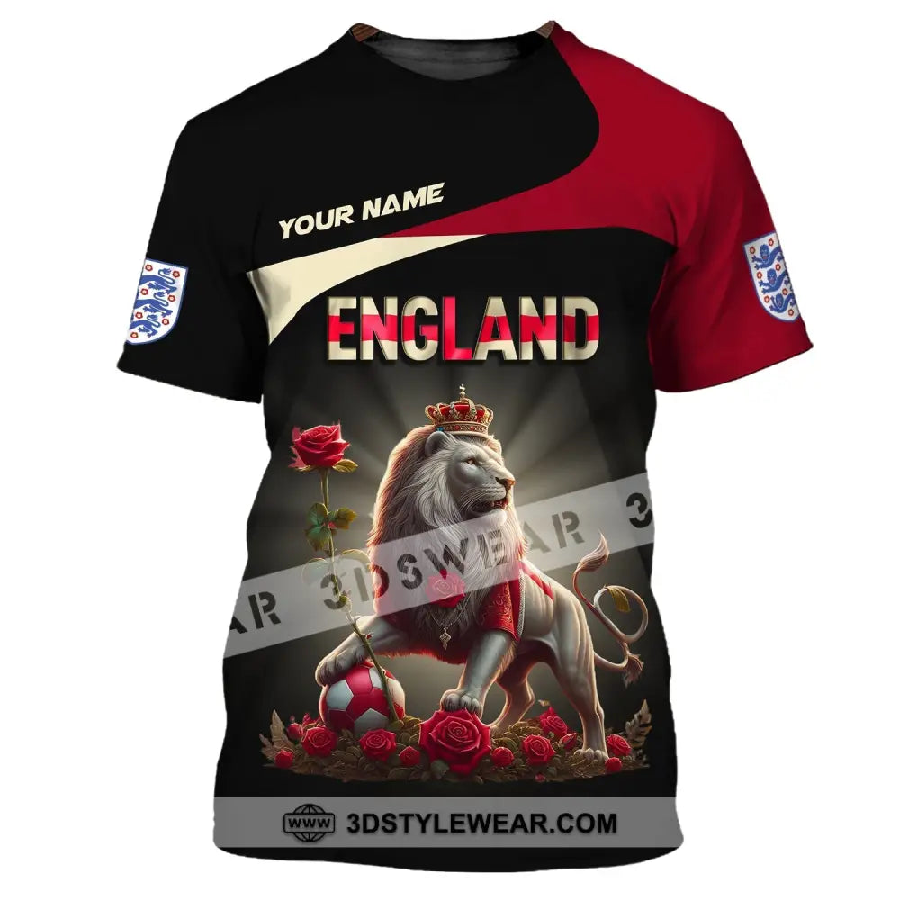 Unisex Shirt Custom Name England T-Shirt Pride Gift / S