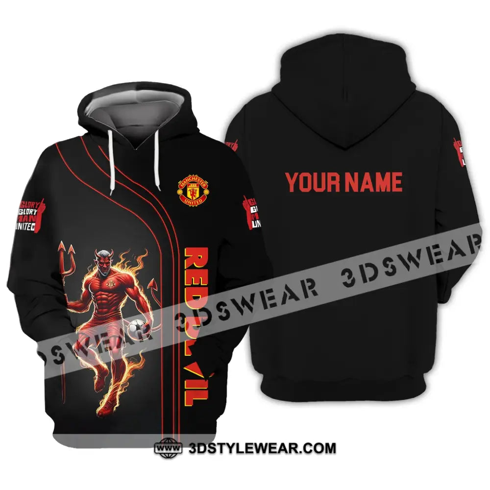 Unisex Shirt - Custom Name Fc Mu Red Devil Hoodie / S T-Shirt