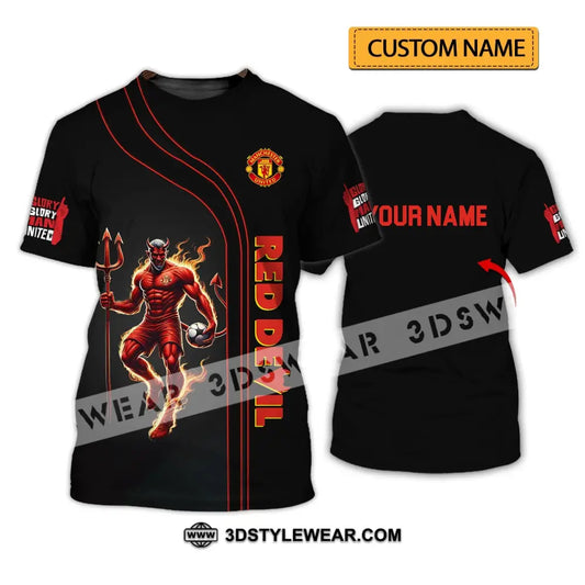 Unisex Shirt - Custom Name Fc Mu Red Devil T-Shirt