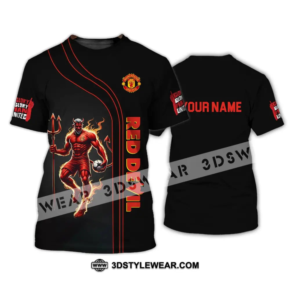 Unisex Shirt - Custom Name Fc Mu Red Devil T-Shirt / S T-Shirt