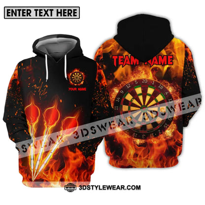 Unisex Shirt - Custom Name Fire Darts Hoodie / S T-Shirt