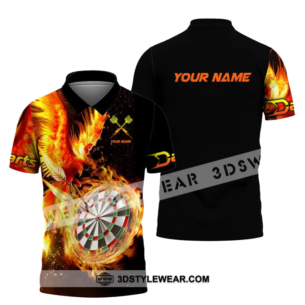 Unisex Shirt - Custom Name Fire Darts Sport Polo / S T-Shirt