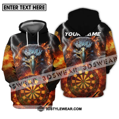 Unisex Shirt - Custom Name Fire Eagle Darts Hoodie / S T-Shirt