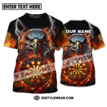 Unisex Shirt - Custom Name Fire Eagle Darts T-Shirt / S T-Shirt