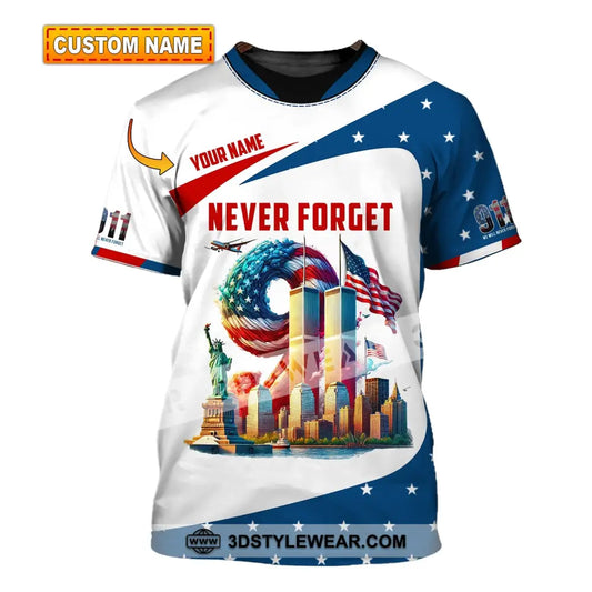 Unisex Shirt Custom Name Firefighter Memorial Fallen Firefighters 911 T-Shirt T-Shirt