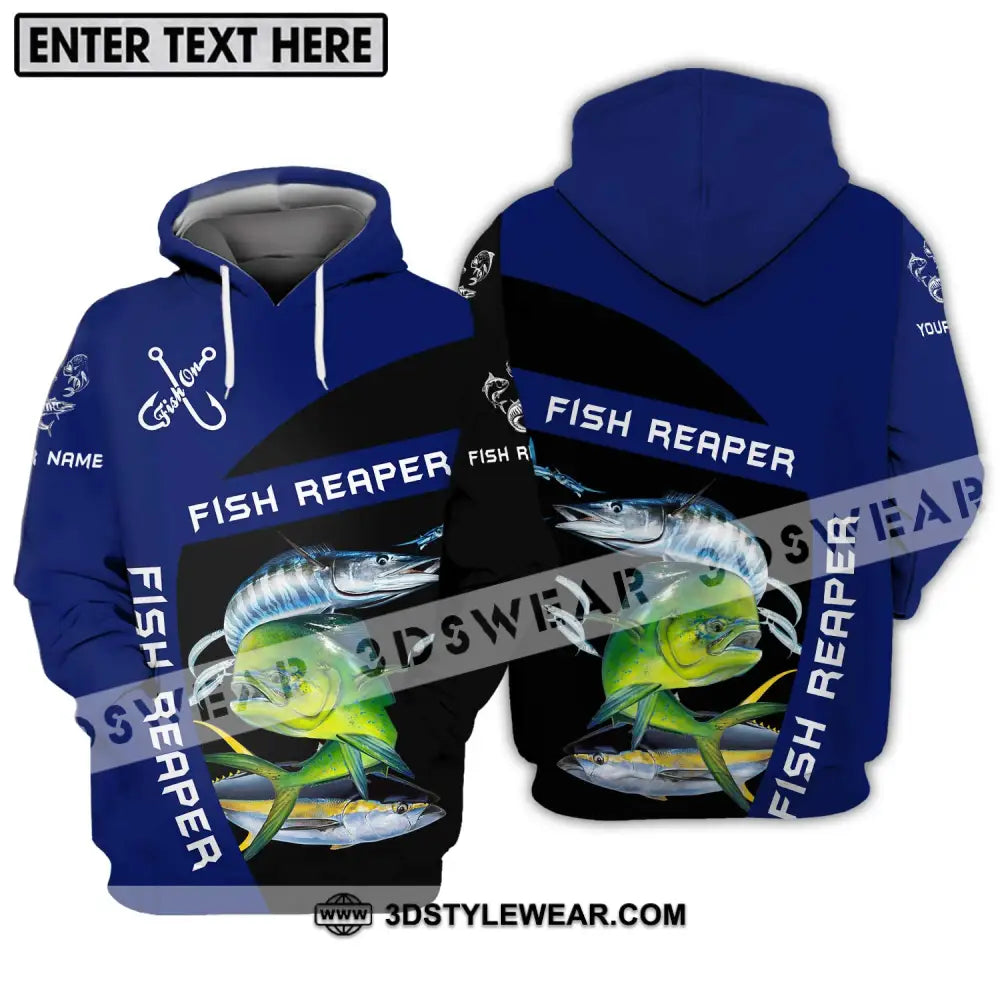 Unisex Shirt - Custom Name Fish Reaper Hoodie / S T-Shirt