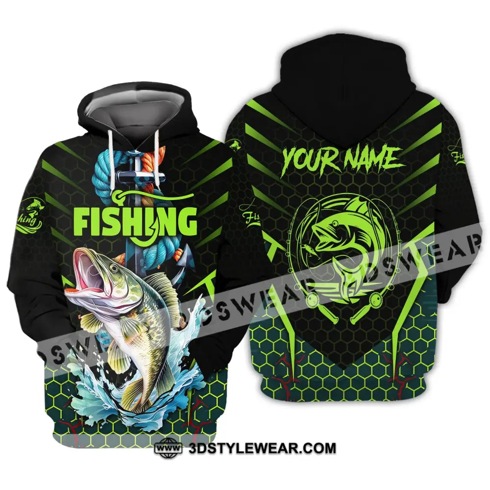 Unisex Shirt Custom Name Fishing Lover Hoodie Polo Long Sleeve / S T-Shirt