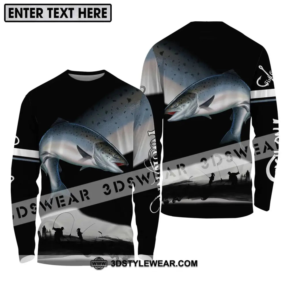 Unisex Shirt - Custom Name Fishing Team Long Sleeve / S T-Shirt