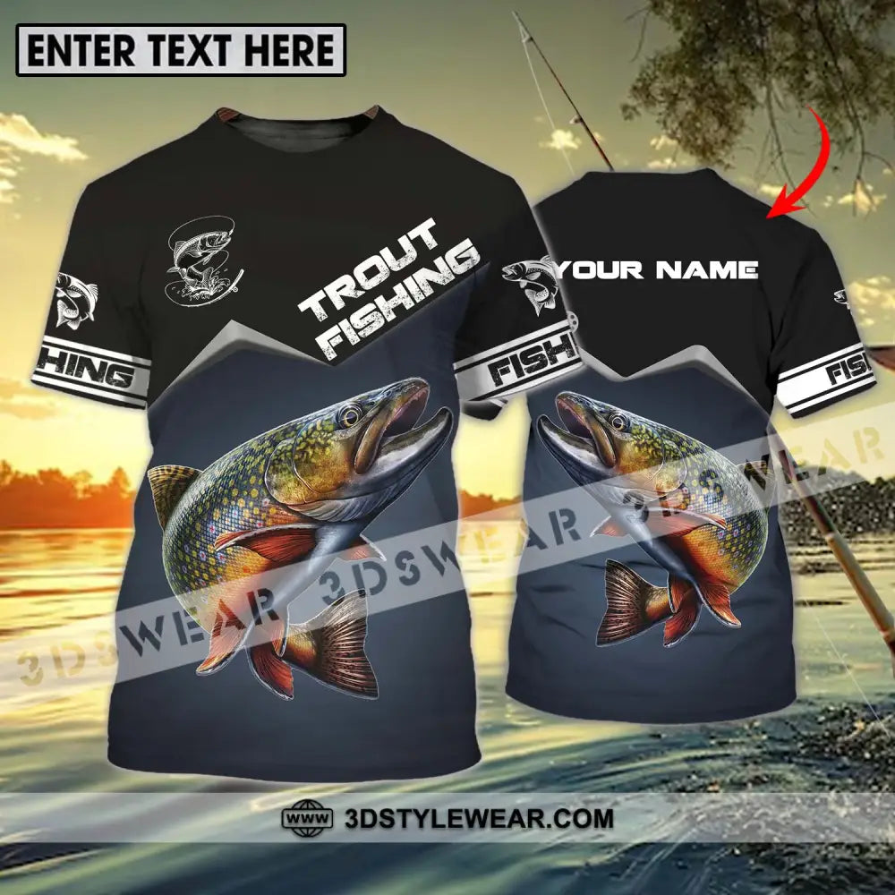 Unisex Shirt - Custom Name Fishing Trout T-Shirt