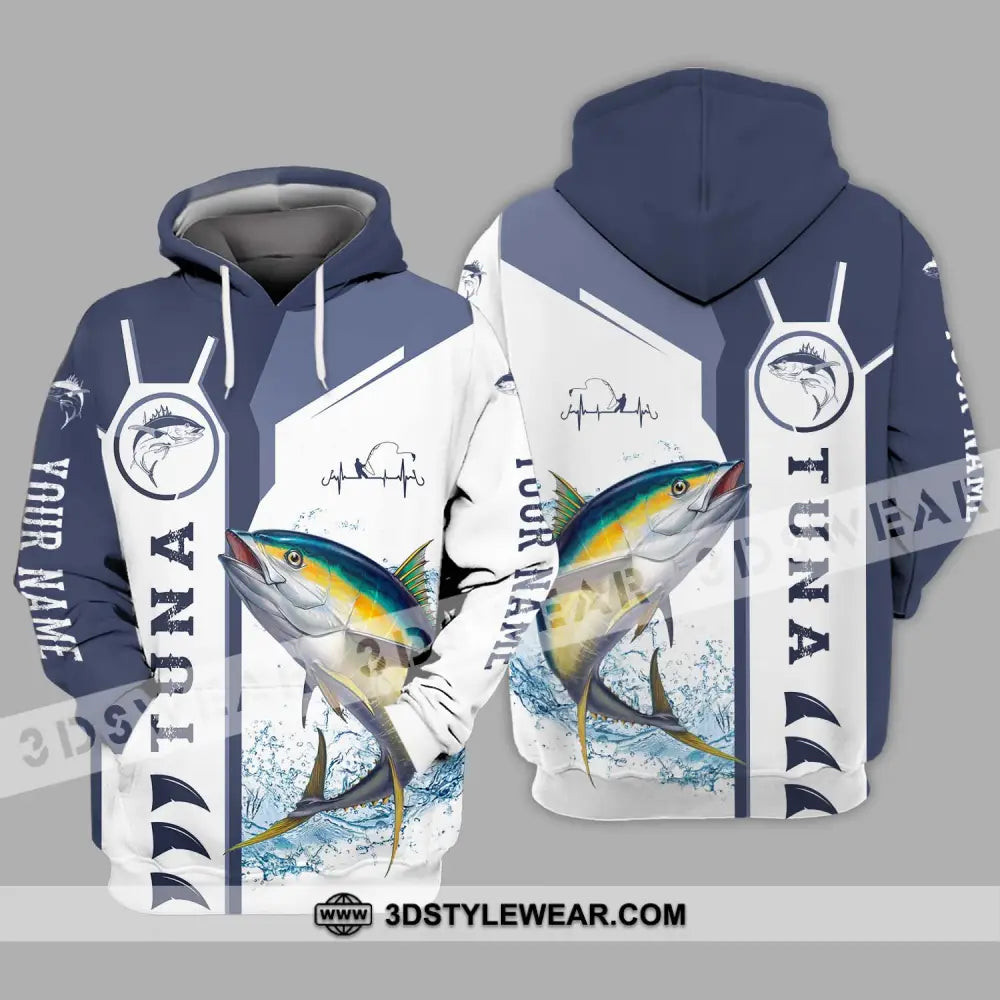 Unisex Shirt - Custom Name Fishing Tuna Hoodie / S T-Shirt