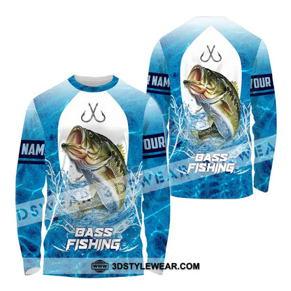 Unisex Shirt Custom Name For Bass Fishing Lover Hoodie Polo Long Sleeve / S T-Shirt