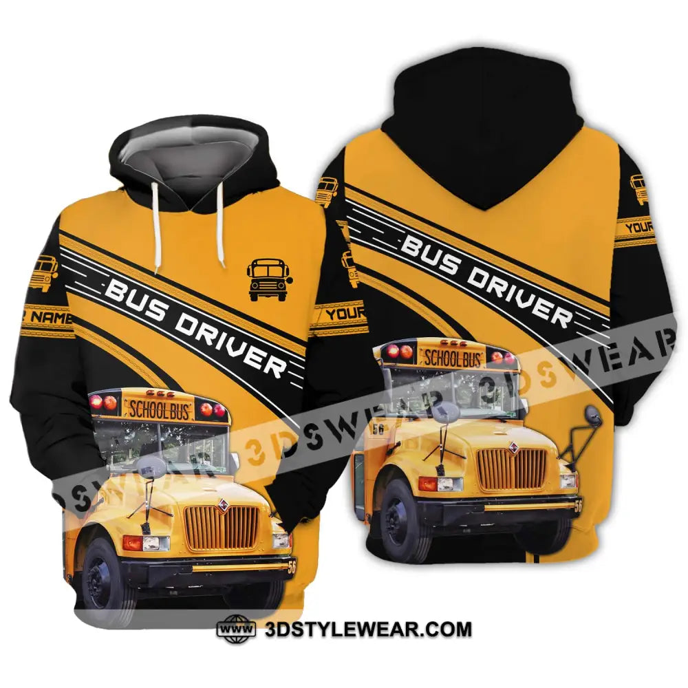 Unisex Shirt - Custom Name For Bus Driver Hoodie / S T-Shirt