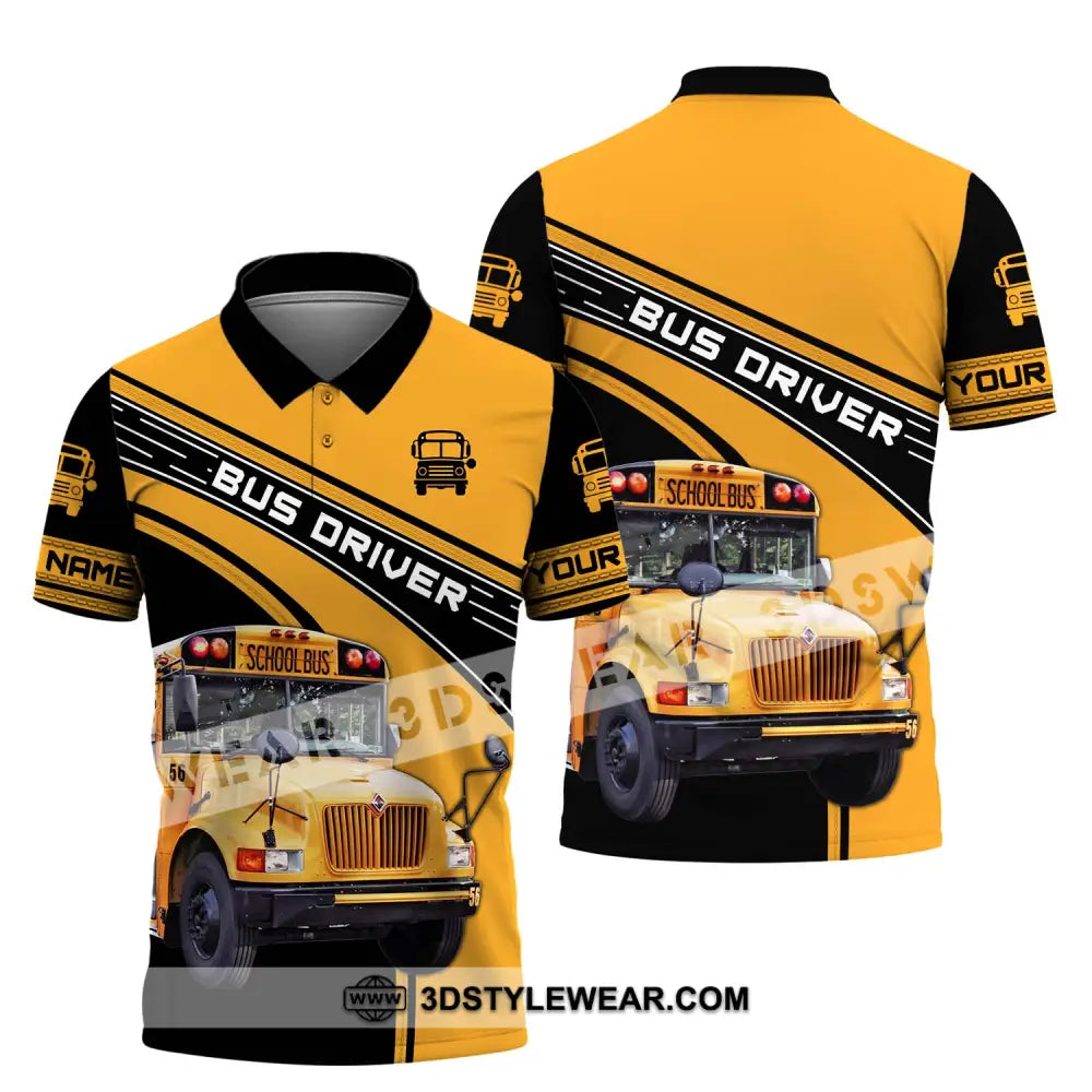 Unisex Shirt - Custom Name For Bus Driver Polo / S T-Shirt