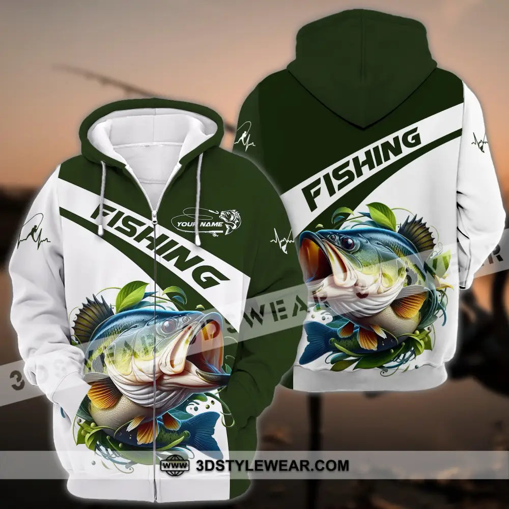 Unisex Shirt - Custom Name For Fisher Fishing Zipper Hoodie / S T-Shirt