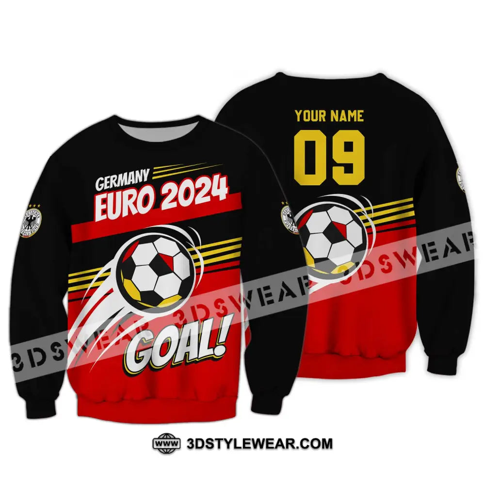 Unisex Shirt - Custom Name Germany National Team Euro 2024 Goal! Long Sleeve / S T-Shirt