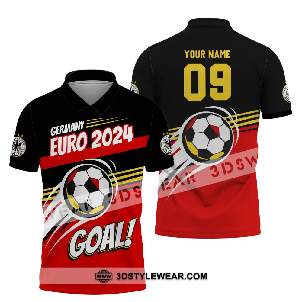 Unisex Shirt - Custom Name Germany National Team Euro 2024 Goal! Polo / S T-Shirt