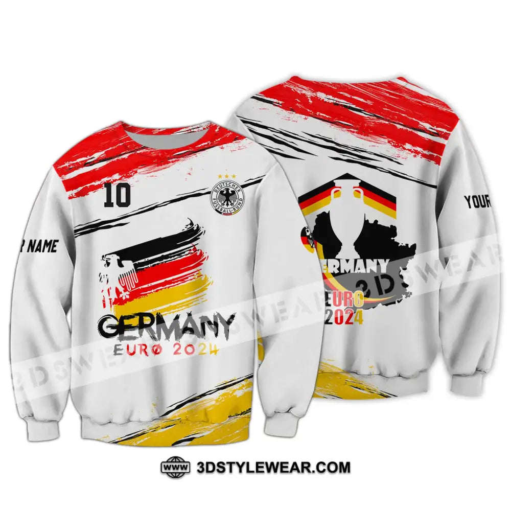 Unisex Shirt - Custom Name Germany National Team Euro 2024 Long Sleeve / S T-Shirt