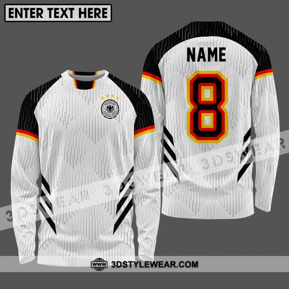 Unisex Shirt - Custom Name Germany National Team Long Sleeve / S T-Shirt