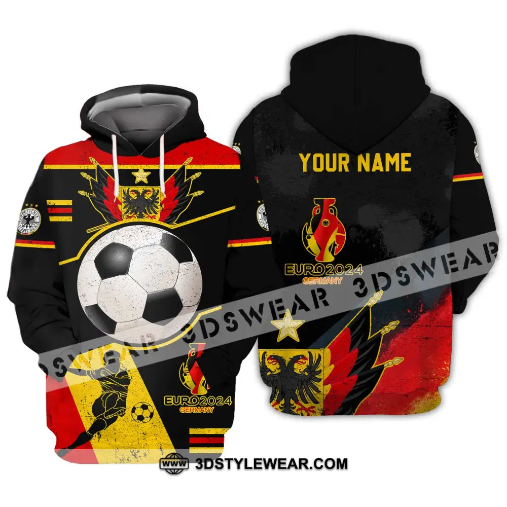 Unisex Shirt - Custom Name Germany Team Euro 2024 Hoodie / S T-Shirt