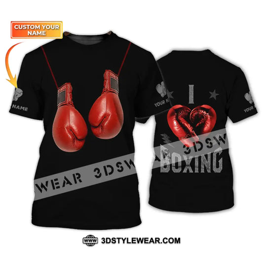 Unisex Shirt - Custom Name Gift For Boxing Lover T-Shirt