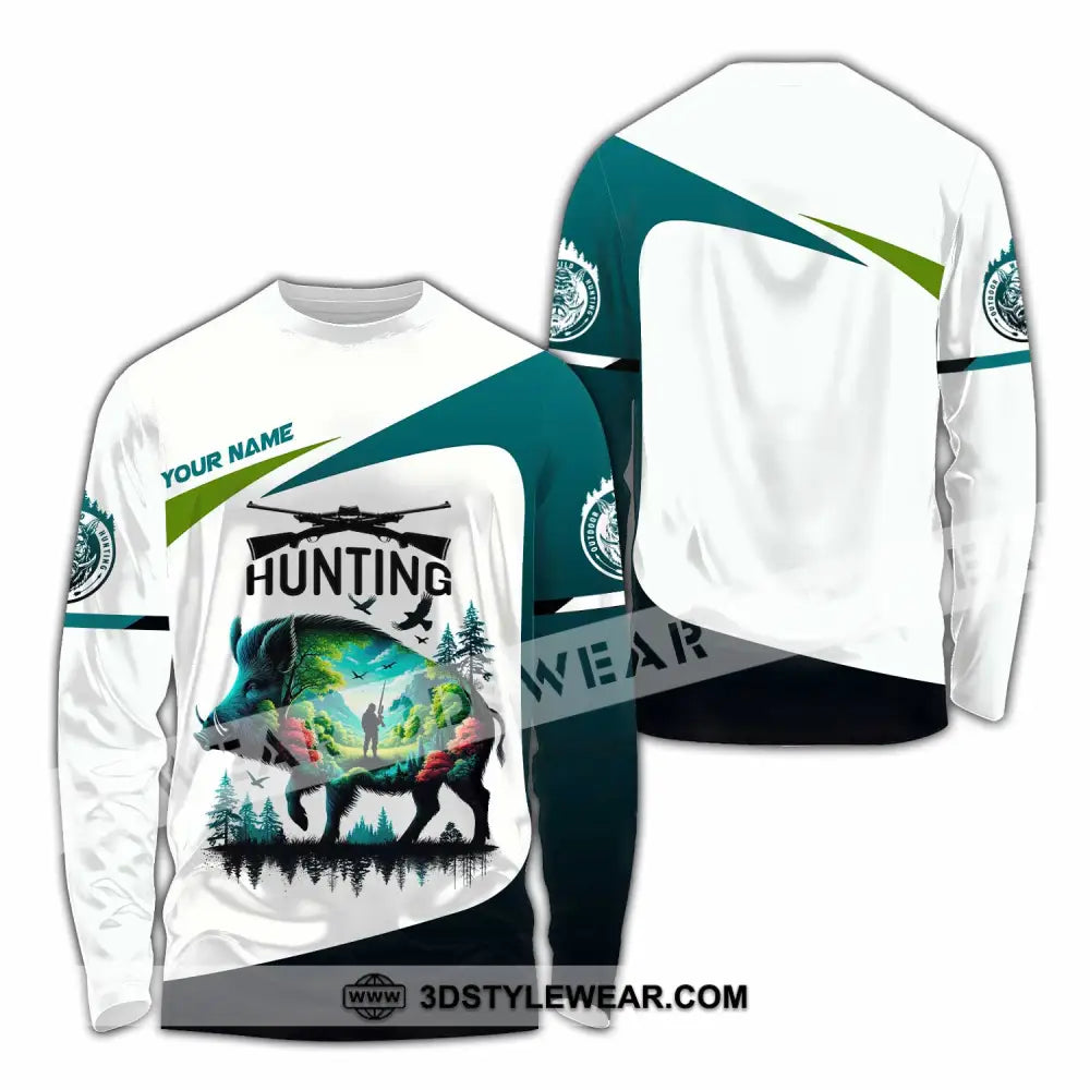 Unisex Shirt Custom Name Hunter Shirt Hunter Hoodie Shirt Polo Long Sleeve Shirt Long Sleeve Shirt / S T-shirt