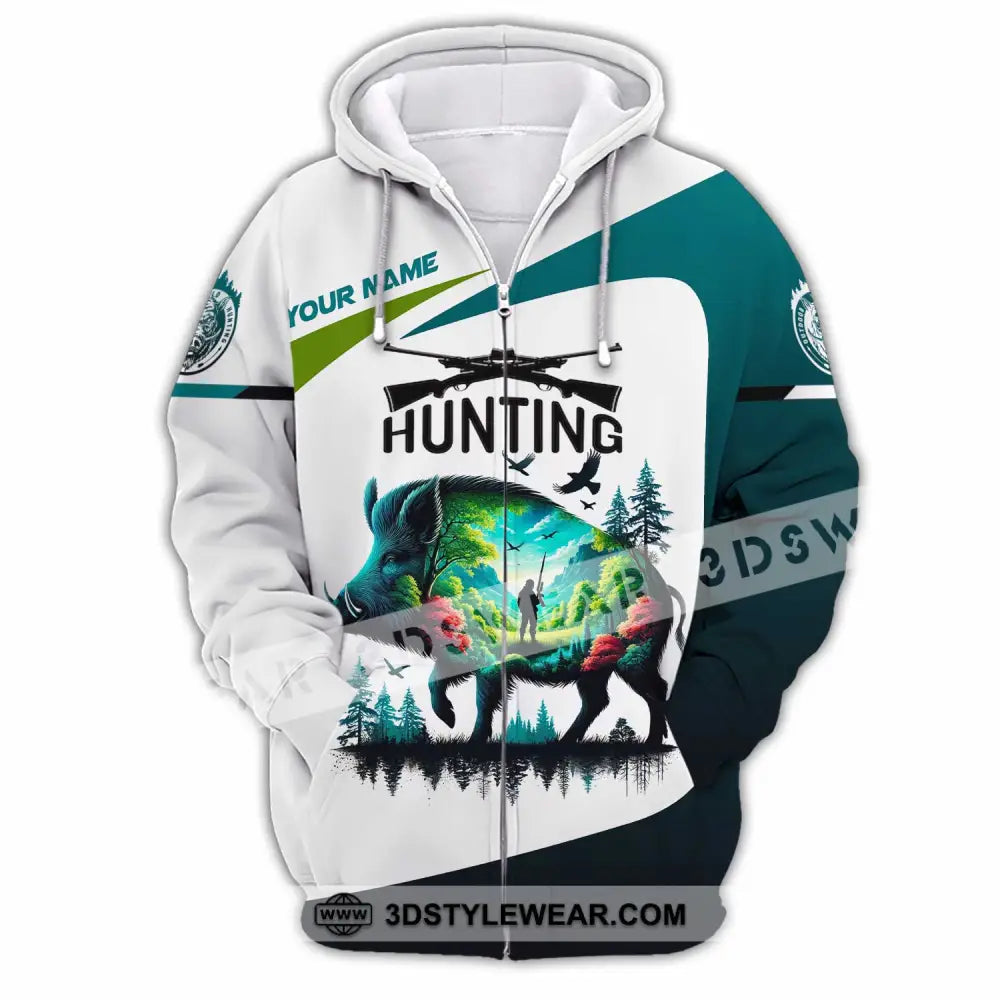Unisex Shirt Custom Name Hunter Shirt Hunter Hoodie Shirt Polo Long Sleeve Shirt Zipper Hoodie / S T-shirt