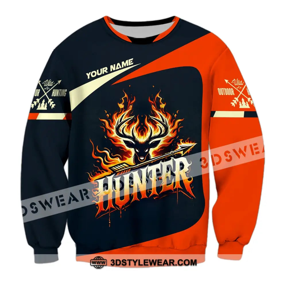 Unisex Shirt Custom Name Hunter Polo Long Sleeve / S T-Shirt