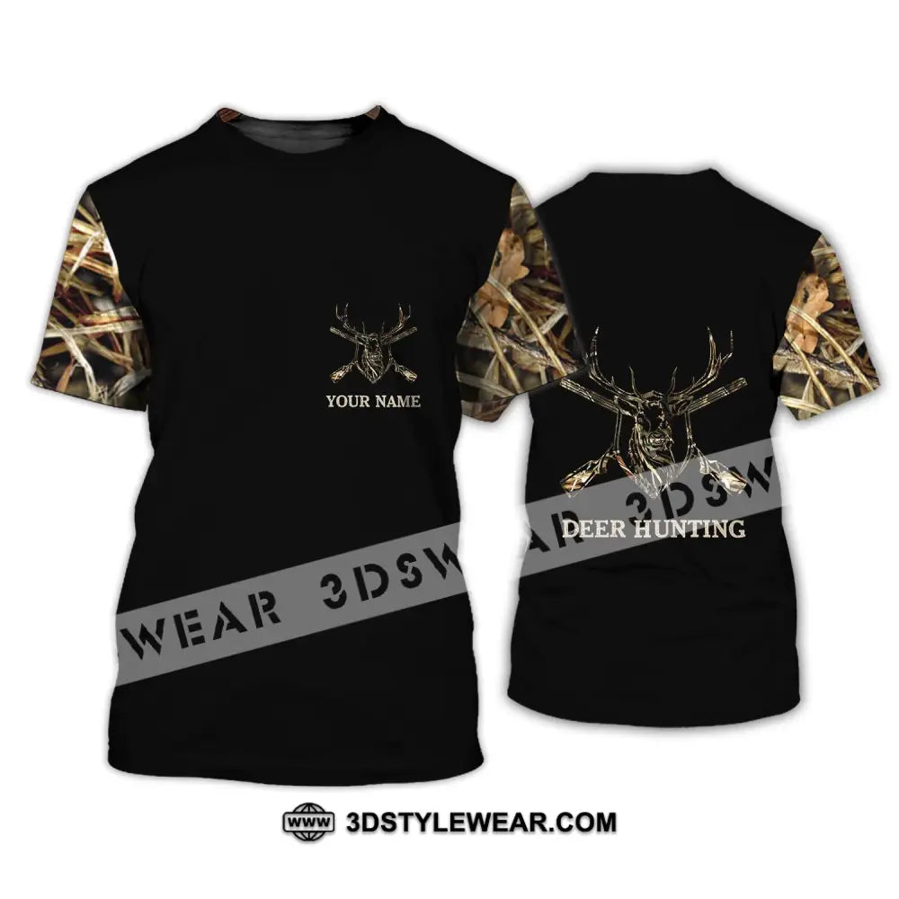 Unisex Shirt - Custom Name Hunting Deer Full Printing T-Shirt / S T-Shirt