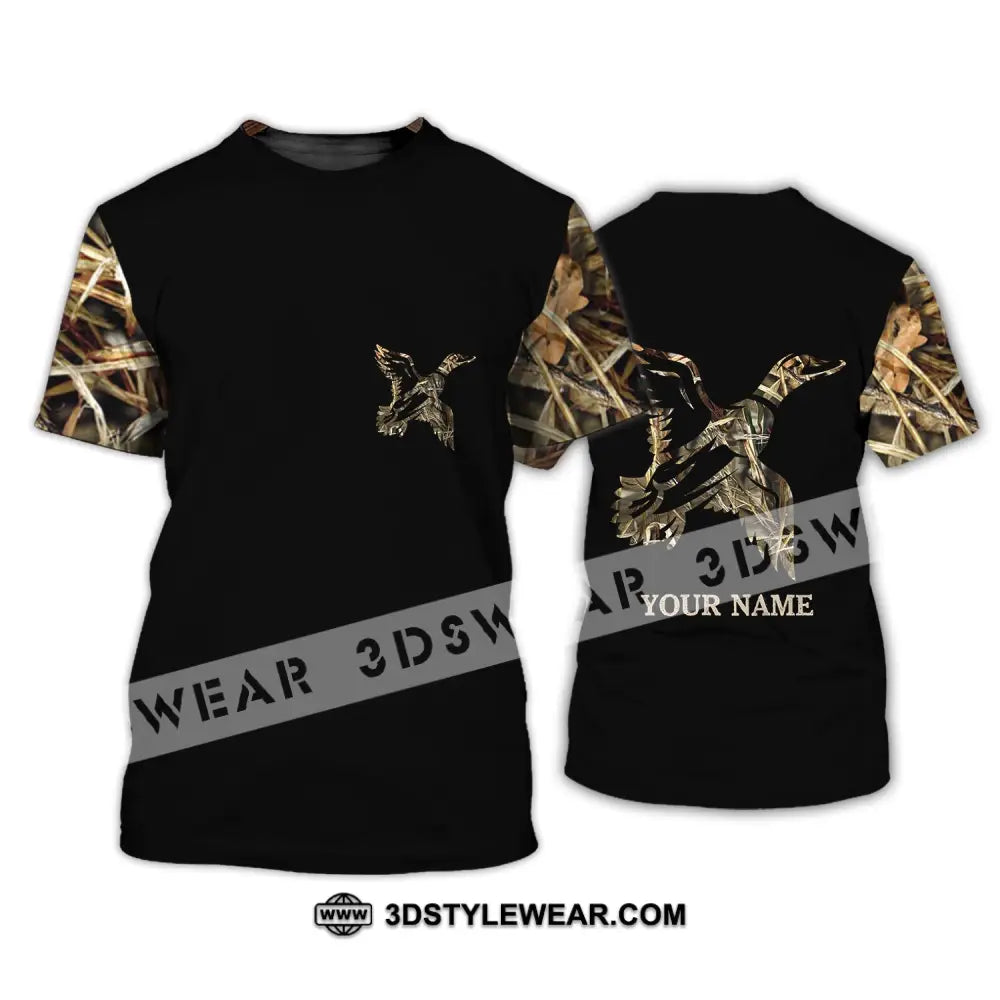 Unisex Shirt - Custom Name Hunting Duck Full Printing T-Shirt / S T-Shirt