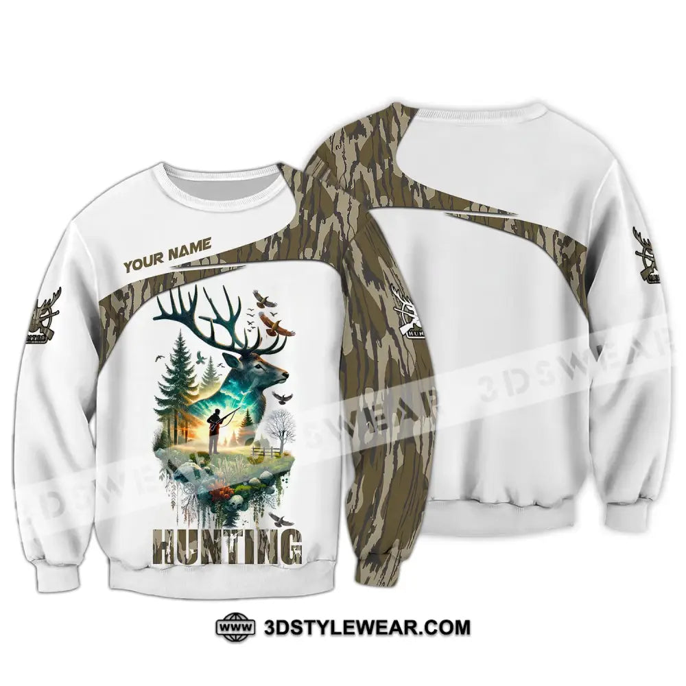 Unisex Shirt Custom Name Hunting Polo Long Sleeve Gift For Animal Hunters / S T-Shirt