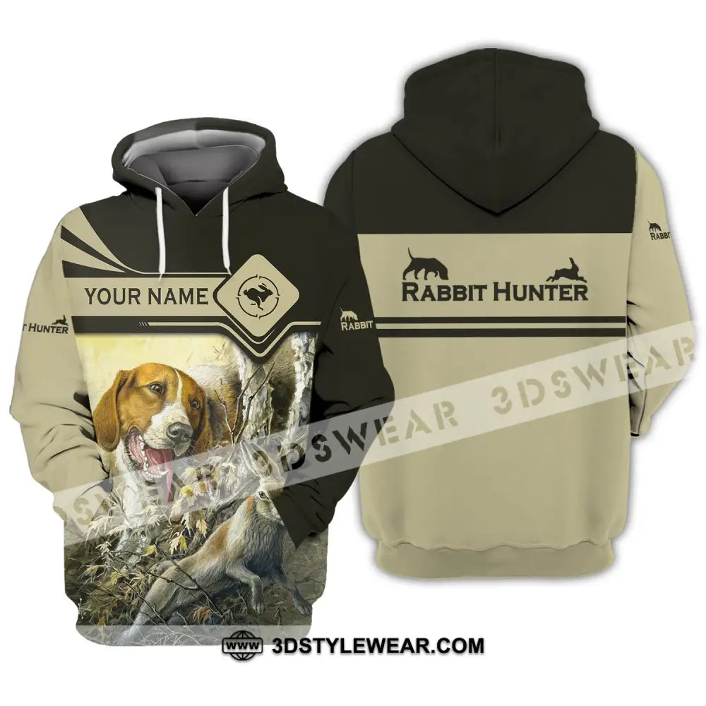 Unisex Shirt - Custom Name Hunting Rabbit Lover Hoodie / S T-Shirt