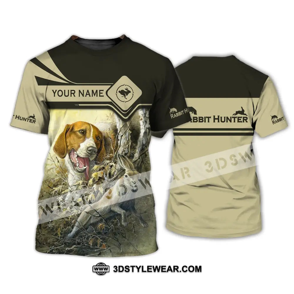 Unisex Shirt - Custom Name Hunting Rabbit Lover T-Shirt / S T-Shirt