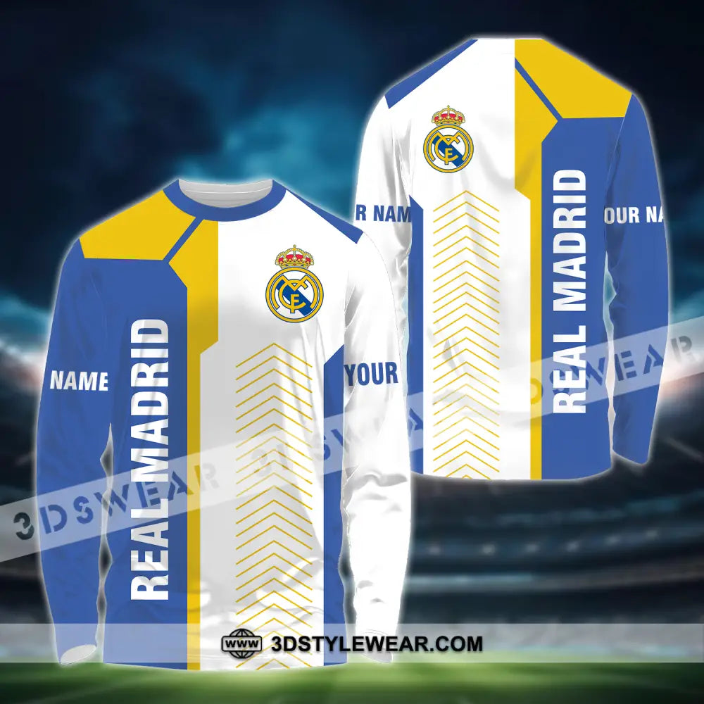 Unisex Shirt - Custom Name Los Blancos Fc Long Sleeve / S T-Shirt