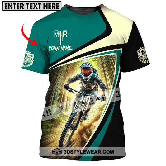 Unisex Shirt - Custom Name Mountain Bike For Player Icon T-Shirt