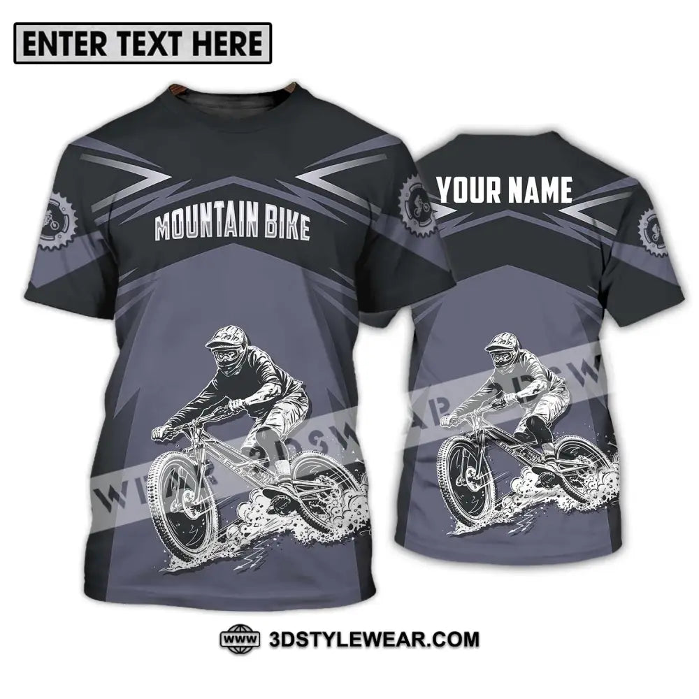 Unisex Shirt - Custom Name Mountain Bike Sport Classic Design T-Shirt / S T-Shirt