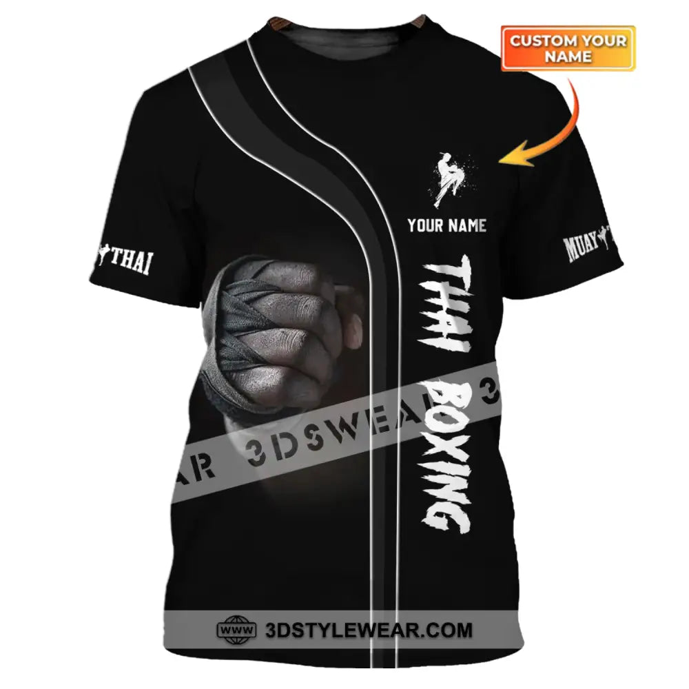 Unisex Shirt - Custom Name Muay Thai Boxing T-Shirt