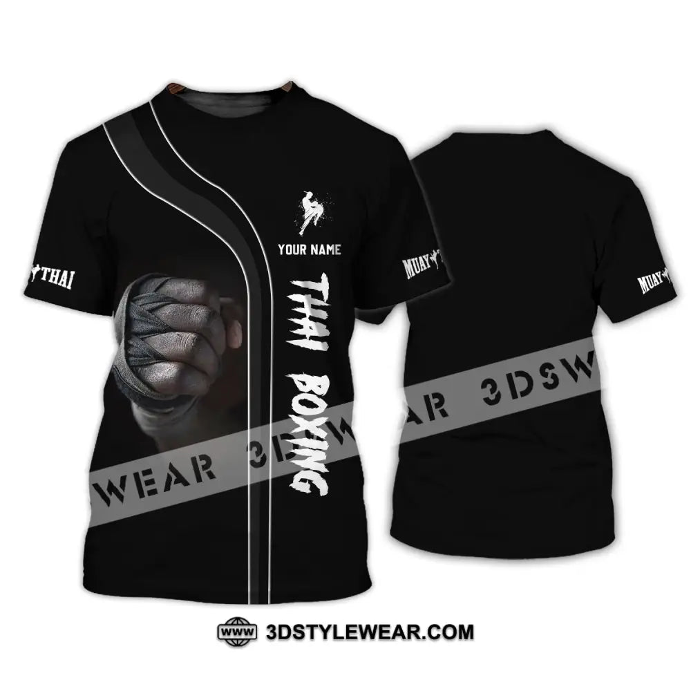 Unisex Shirt - Custom Name Muay Thai Boxing T-Shirt / S T-Shirt