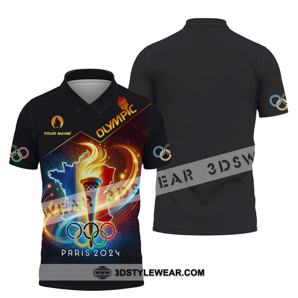 Unisex Shirt - Custom Name Olympic Paris 2024 Polo / S T-Shirt