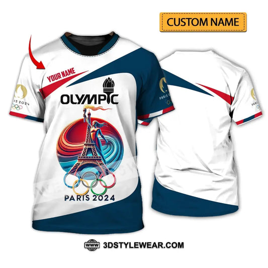 Unisex Shirt - Custom Name Olympic Paris 2024 T-Shirt