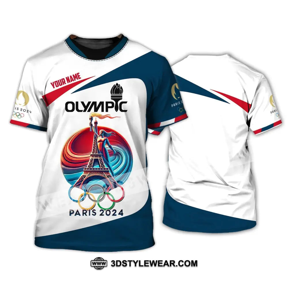 Unisex Shirt - Custom Name Olympic Paris 2024 T-Shirt / S T-Shirt