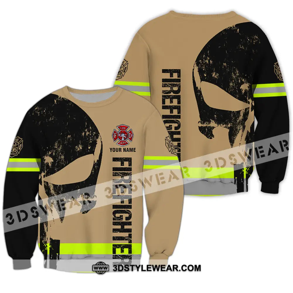 Unisex Shirt - Custom Name Patriot Day 911 Fire Dept Long Sleeve / S T-Shirt