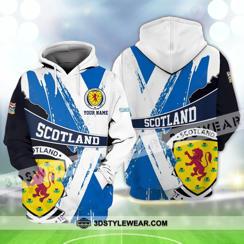 Unisex Shirt - Custom Name Scotland Est.1983 Euro 2024 Hoodie / S T-Shirt