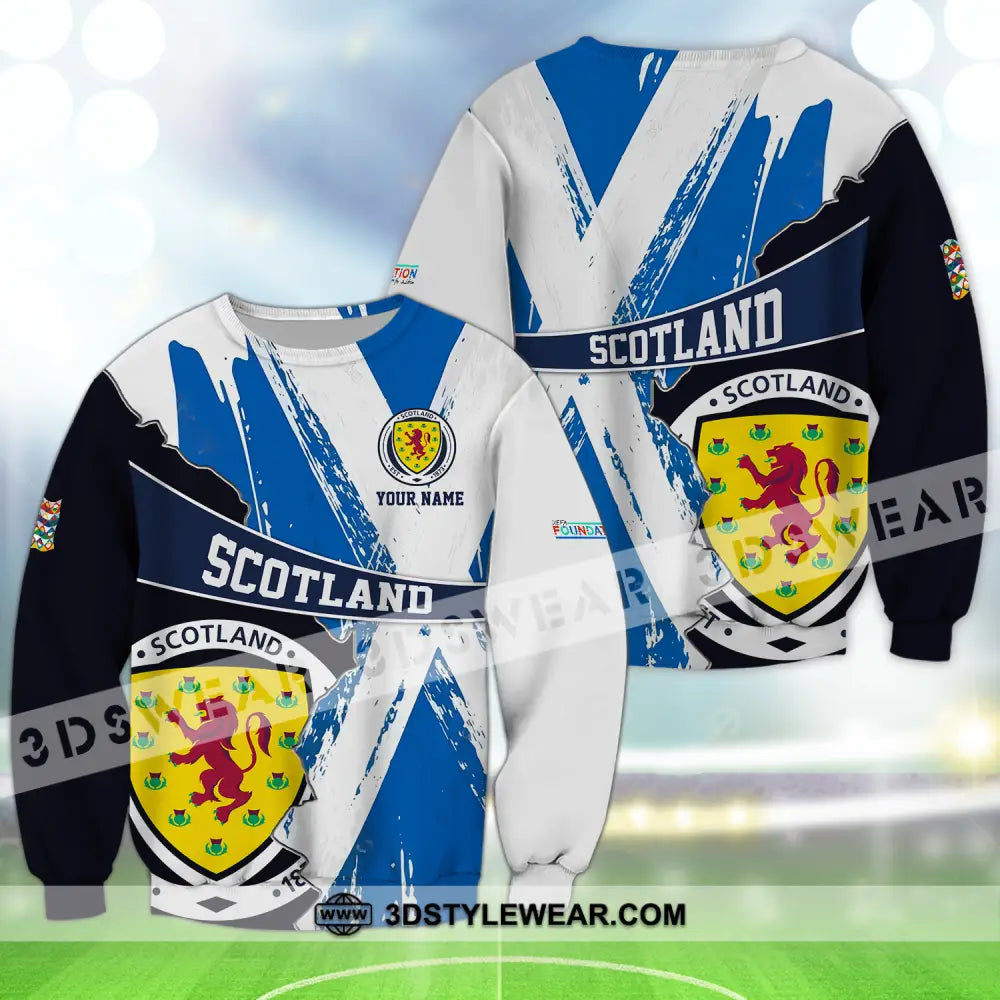 Unisex Shirt - Custom Name Scotland Est.1983 Euro 2024 Long Sleeve / S T-Shirt