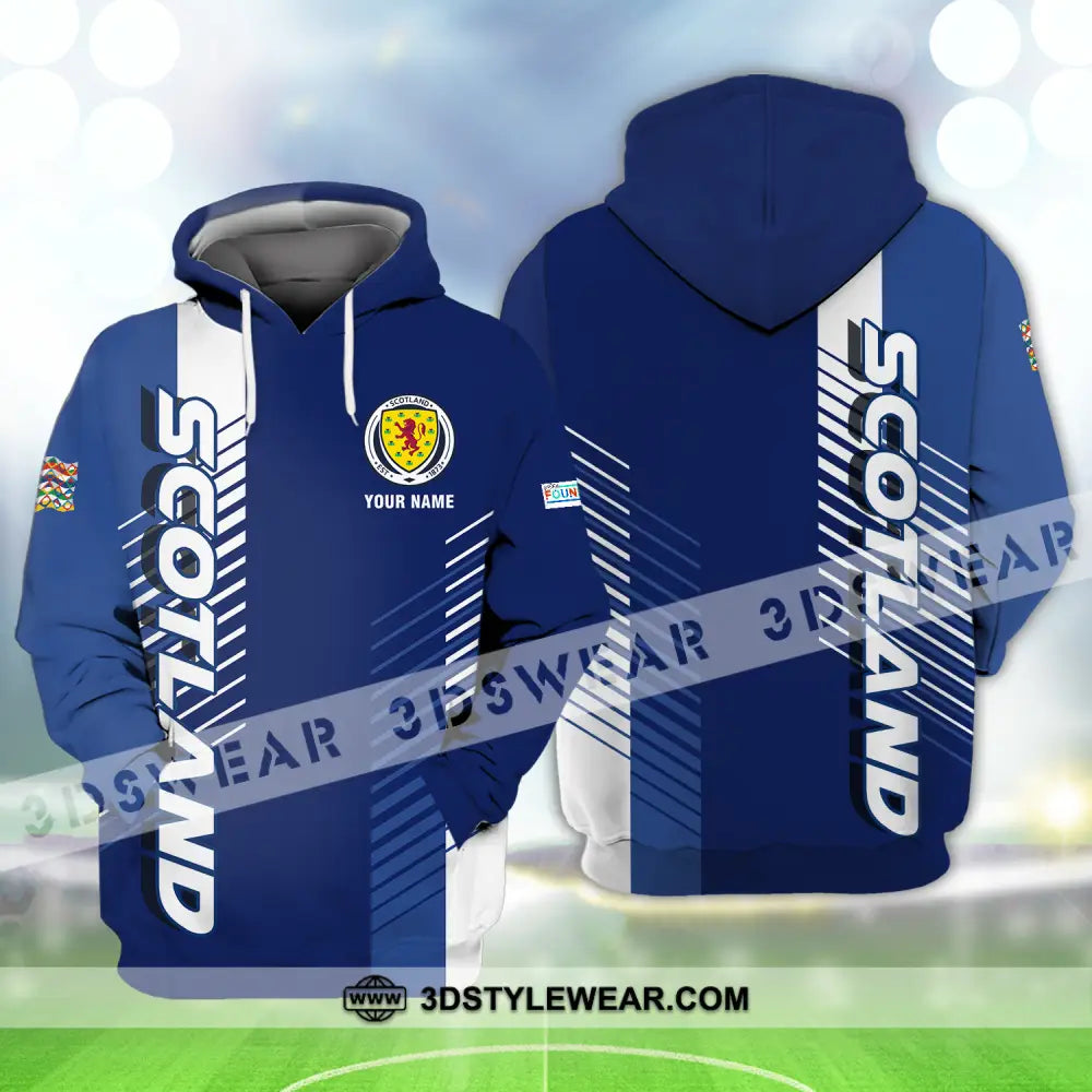 Unisex Shirt - Custom Name Scotland Euro 2024 Hoodie / S T-Shirt